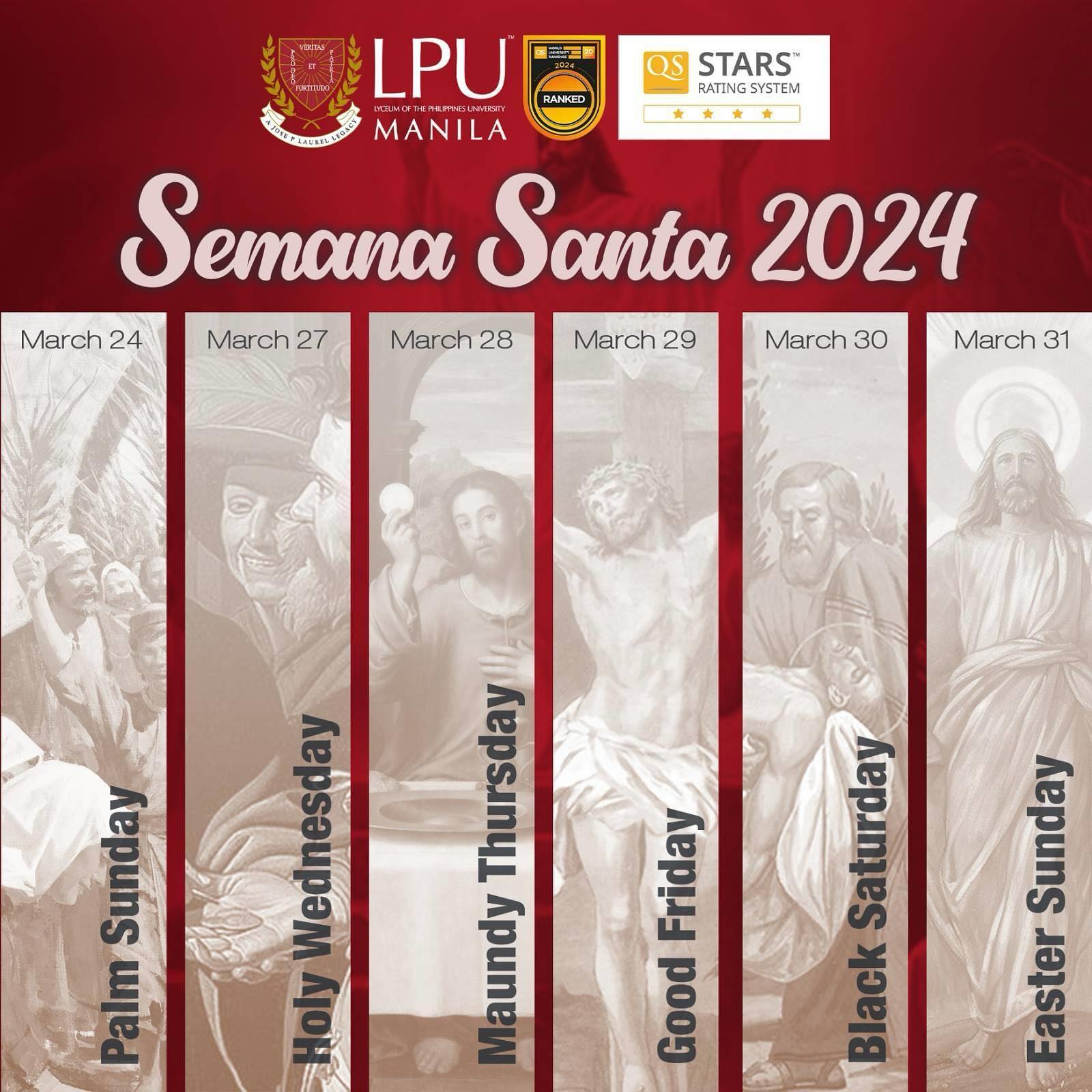 Calendario carnaval y semana santa 2024 5