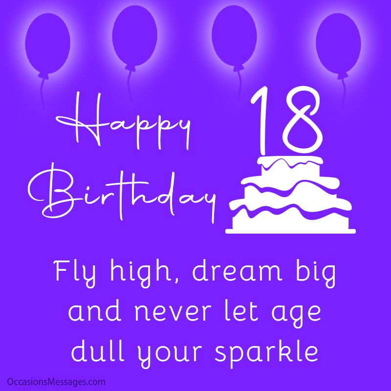 Happy Birthday Wishes for 18 | Best 18th Birthday Messages