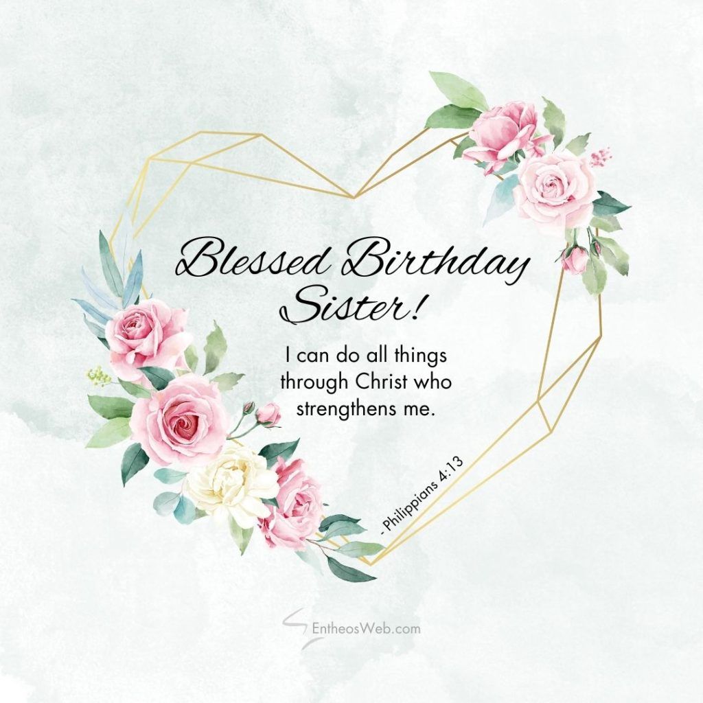 Christian Birthday Wishes for Sister to Bless Her Day