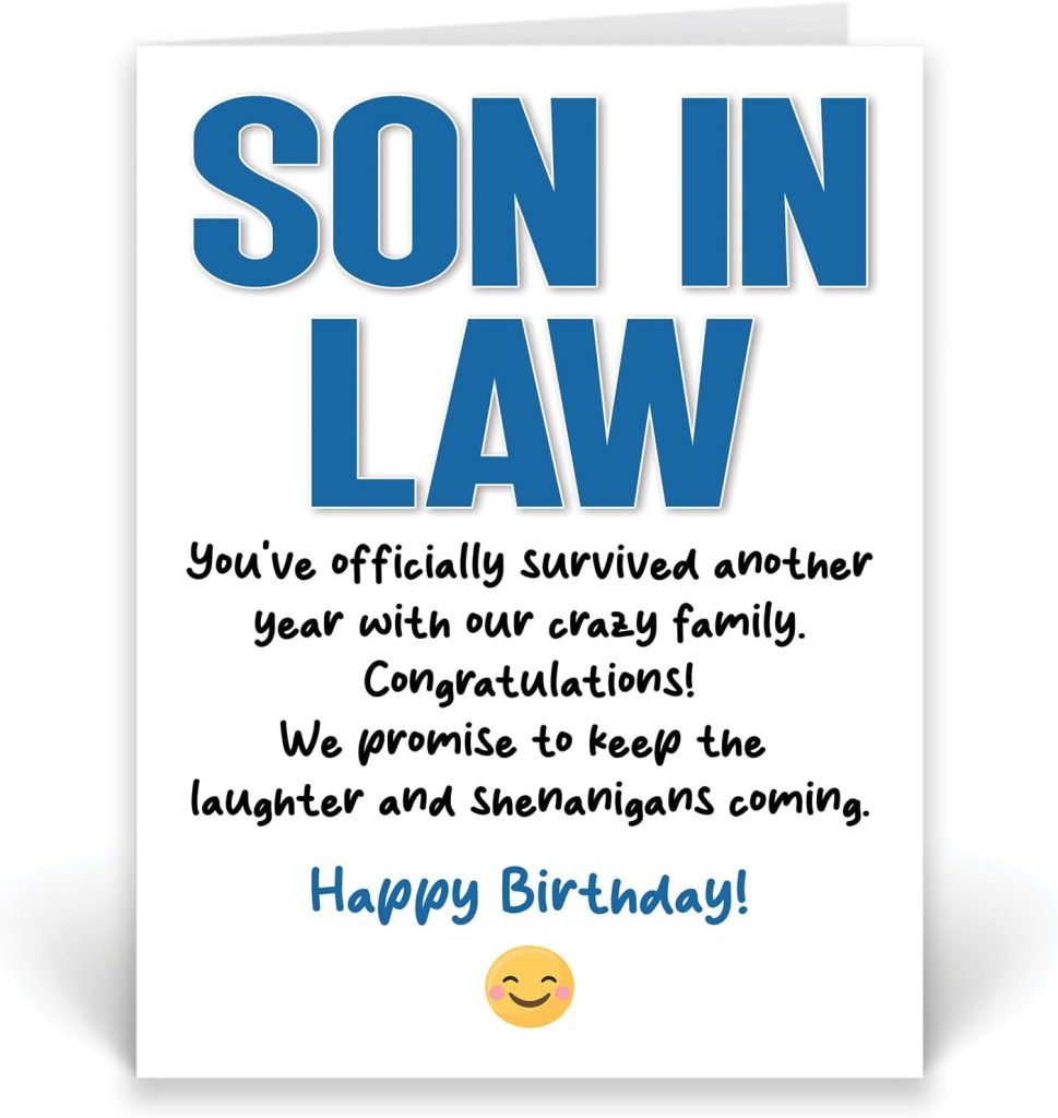 Son in Law Birthday Wishes Funny & Hilarious Messages