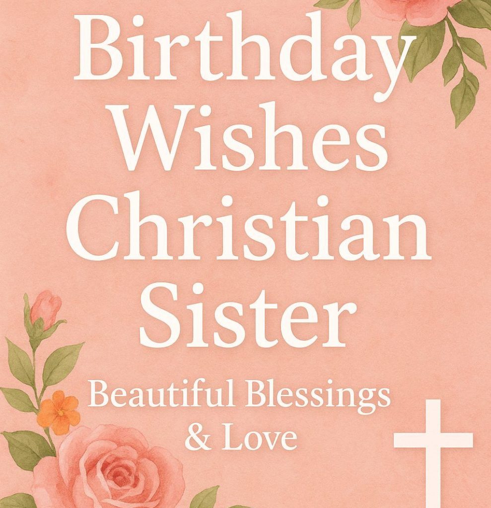 Birthday Wishes Christian Sister – Beautiful Blessings & Love