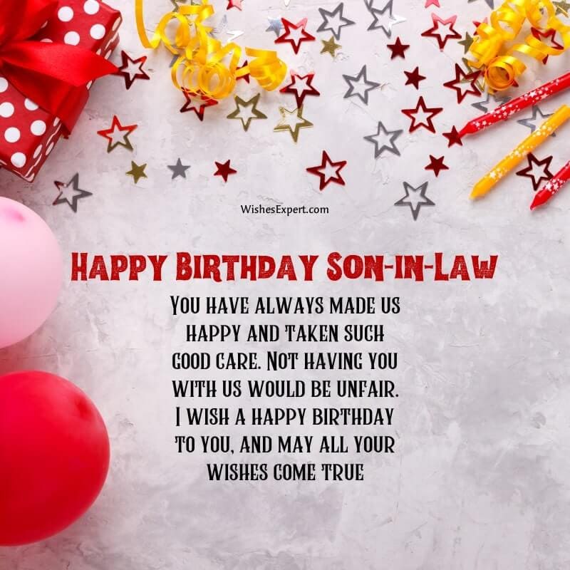 Son in Law Birthday Wishes Funny & Hilarious Messages