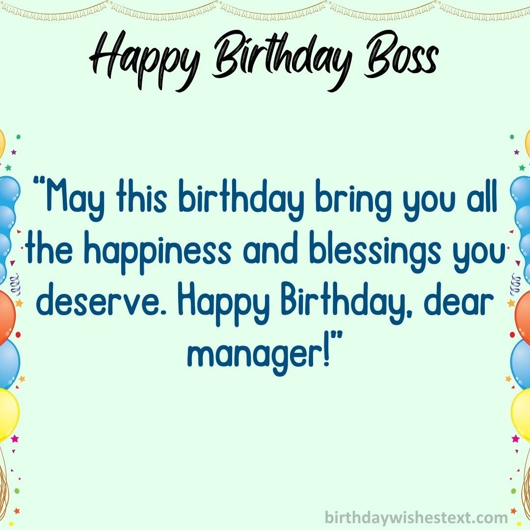 Happy Birthday Wishes Manager – Best Messages & Quotes - CEOColumn