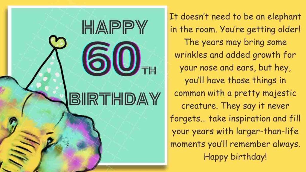 60th Birthday Wishes Funny Ideas to Make Anyone Laugh