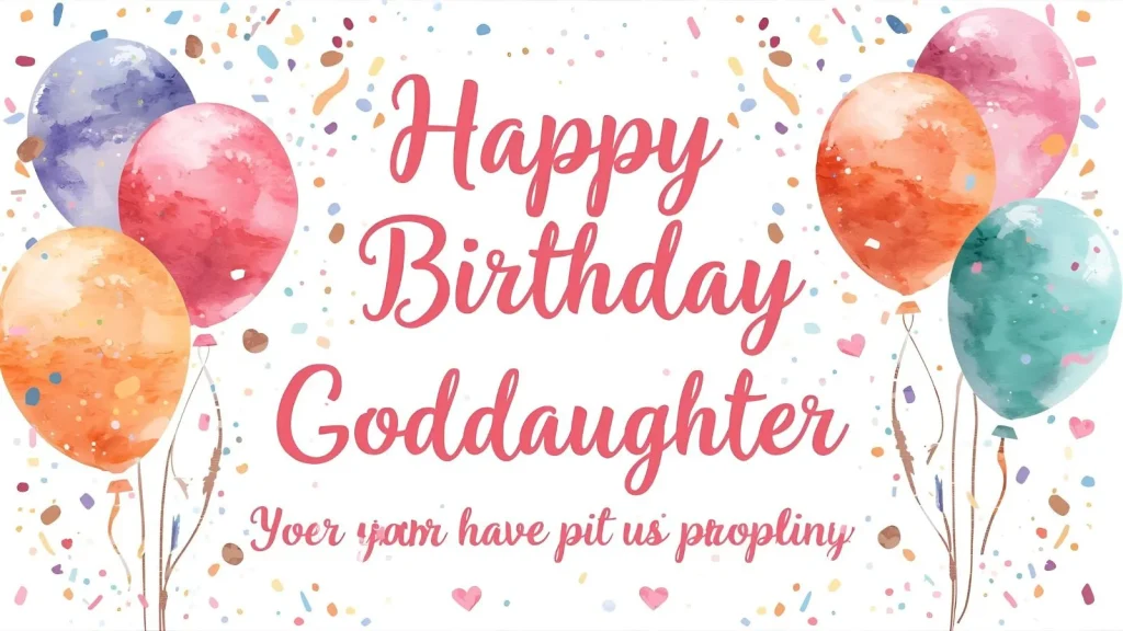 Goddaughter Birthday Wishes Filled with Love & Joy