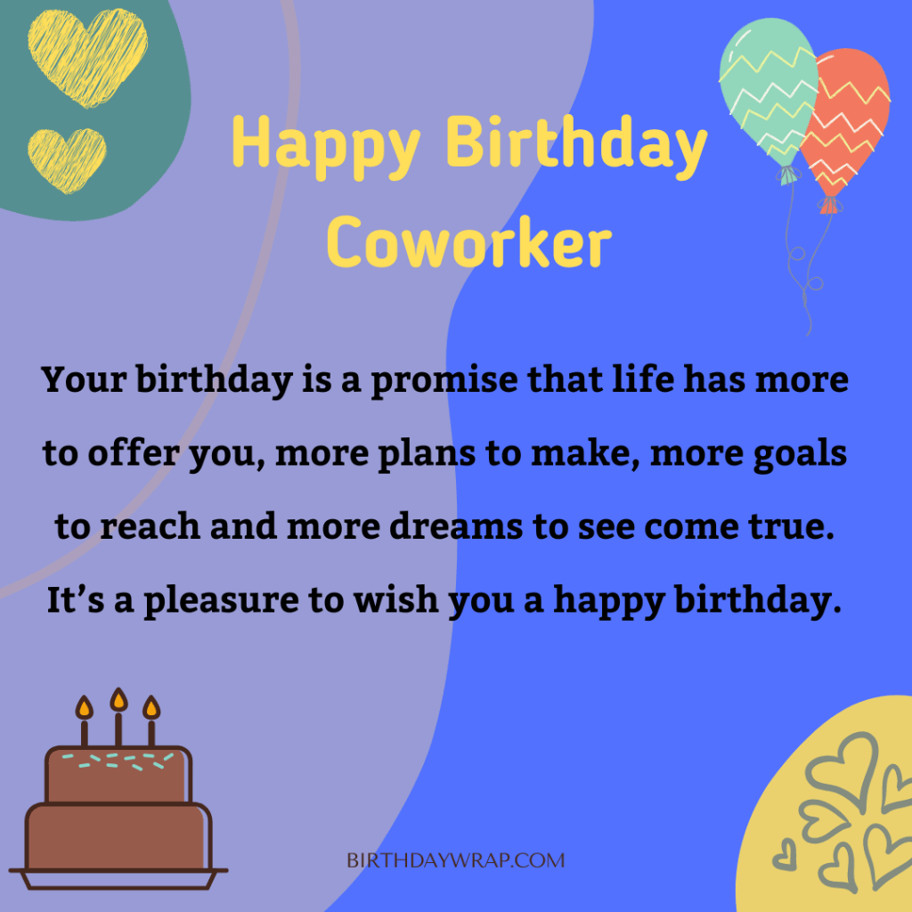Birthday Wish for a Coworker That Will Brighten Their Day