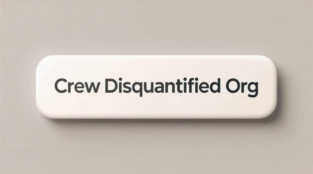 Crew Disquantified Org: What You Need to Know Now