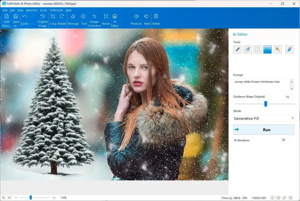 SoftOrbits AI Photo Editor: Combination modern and classic image processing technologies