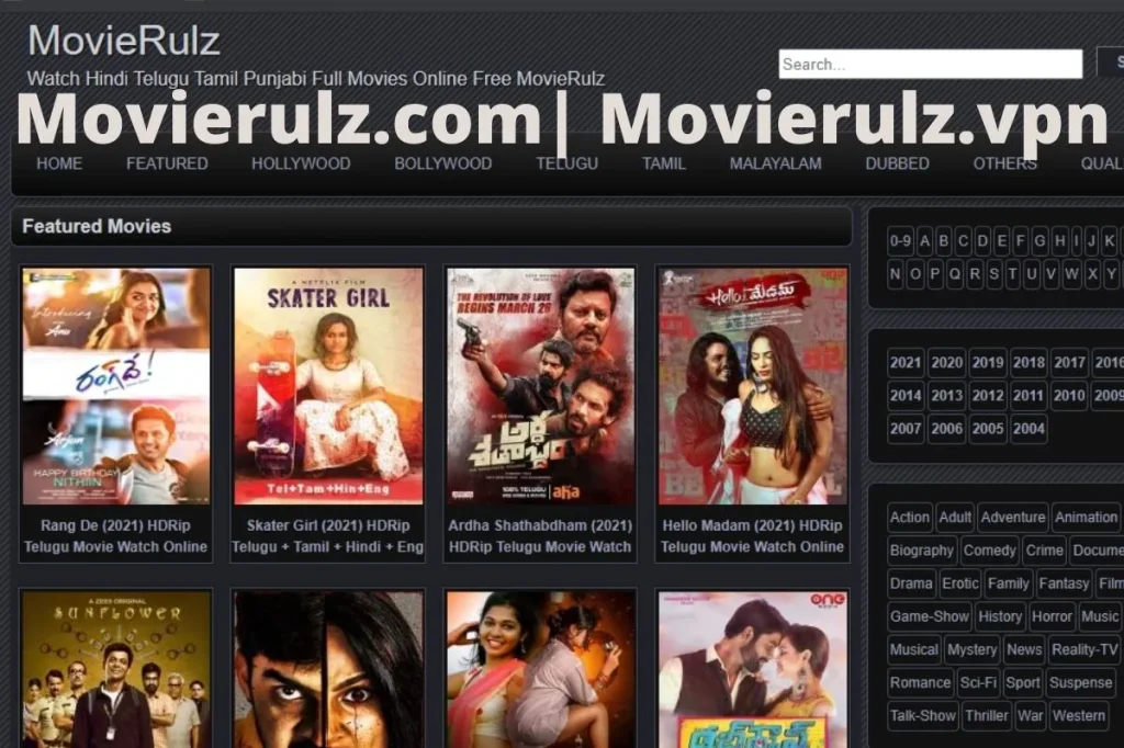 Movierulz com – Watch Latest Telugu, Tamil & Hindi Movies Free