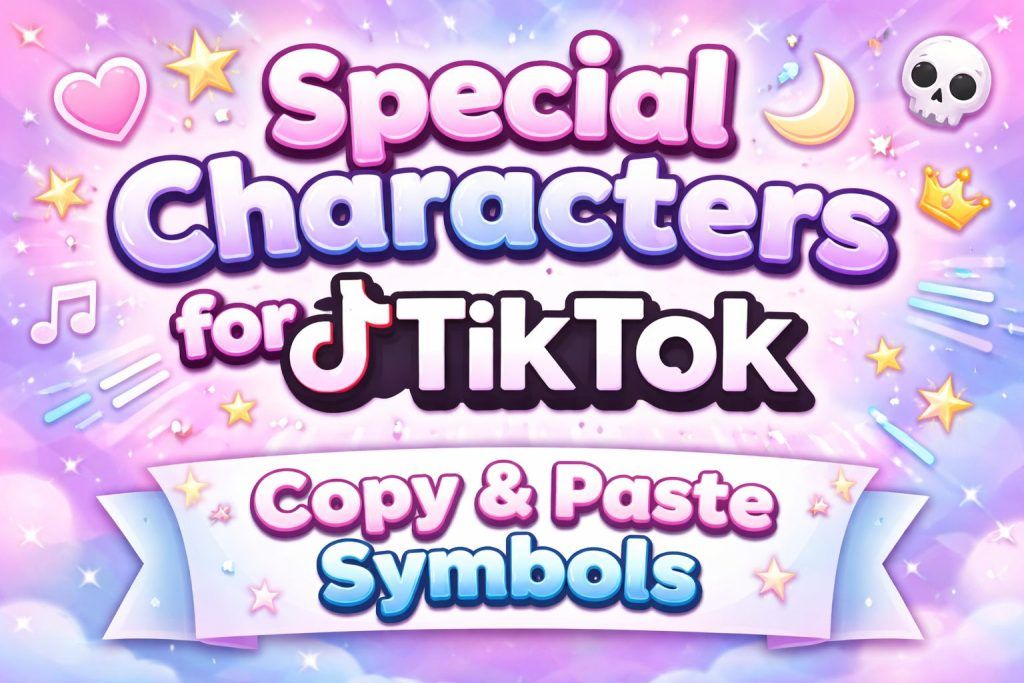 Special Characters for TikTok: Copy & Paste Symbols