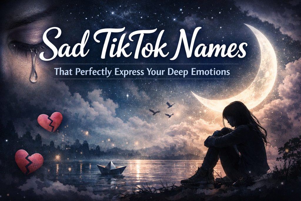 Sad TikTok Names That Perfectly Express Your Deep Emotions