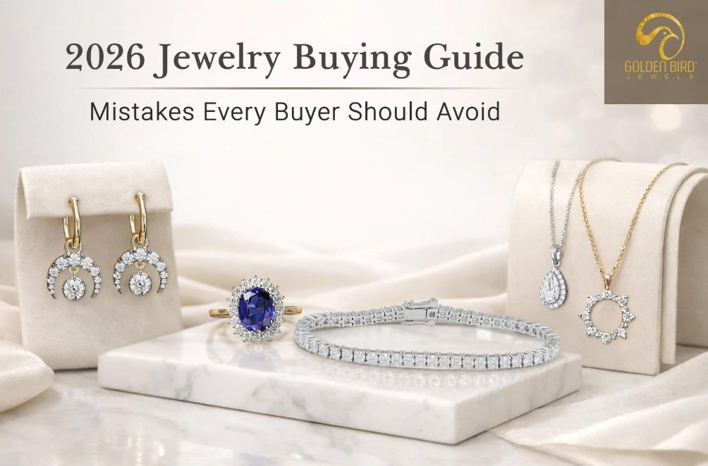 2026 Jewelry Buying Guide: Mistakes Every Buyer Should Avoid Premium diamond jewelry by Golden Bird Jewels showcased for 2026 jewelry buying guide