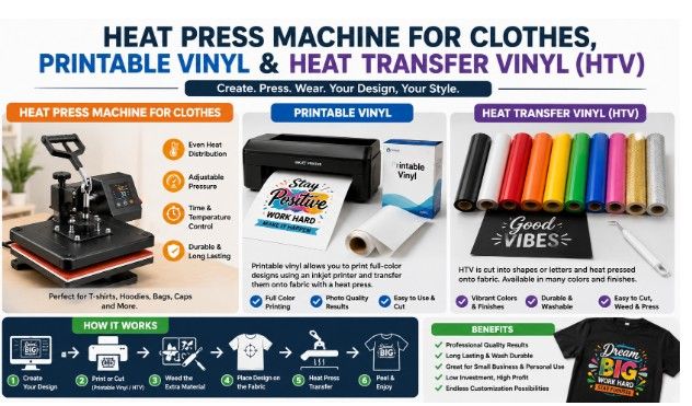 Heat Press Machine for Clothes Complete Printing Guide