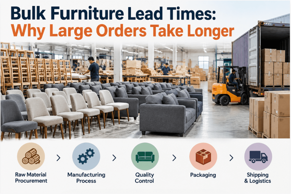 Bulk Furniture Lead Times: Why Large Orders Take Longer