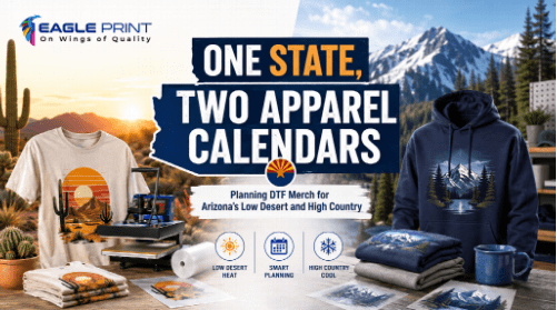 One State, Two Apparel Calendars: Planning DTF Merch for Arizona’s Low Desert and High Country